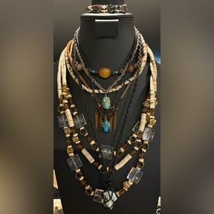 Bohemian 8 Piece Bundle Necklaces and Bracelet